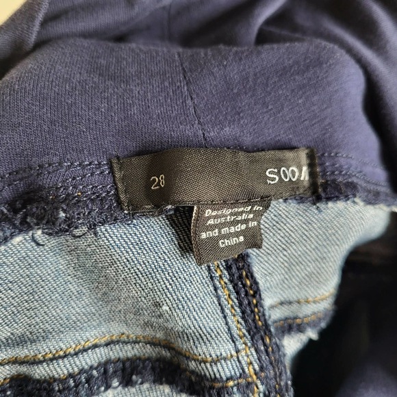 Soon Maternity Heavenly Overbelly Skinny Jeans Blue - Picture 13 of 16